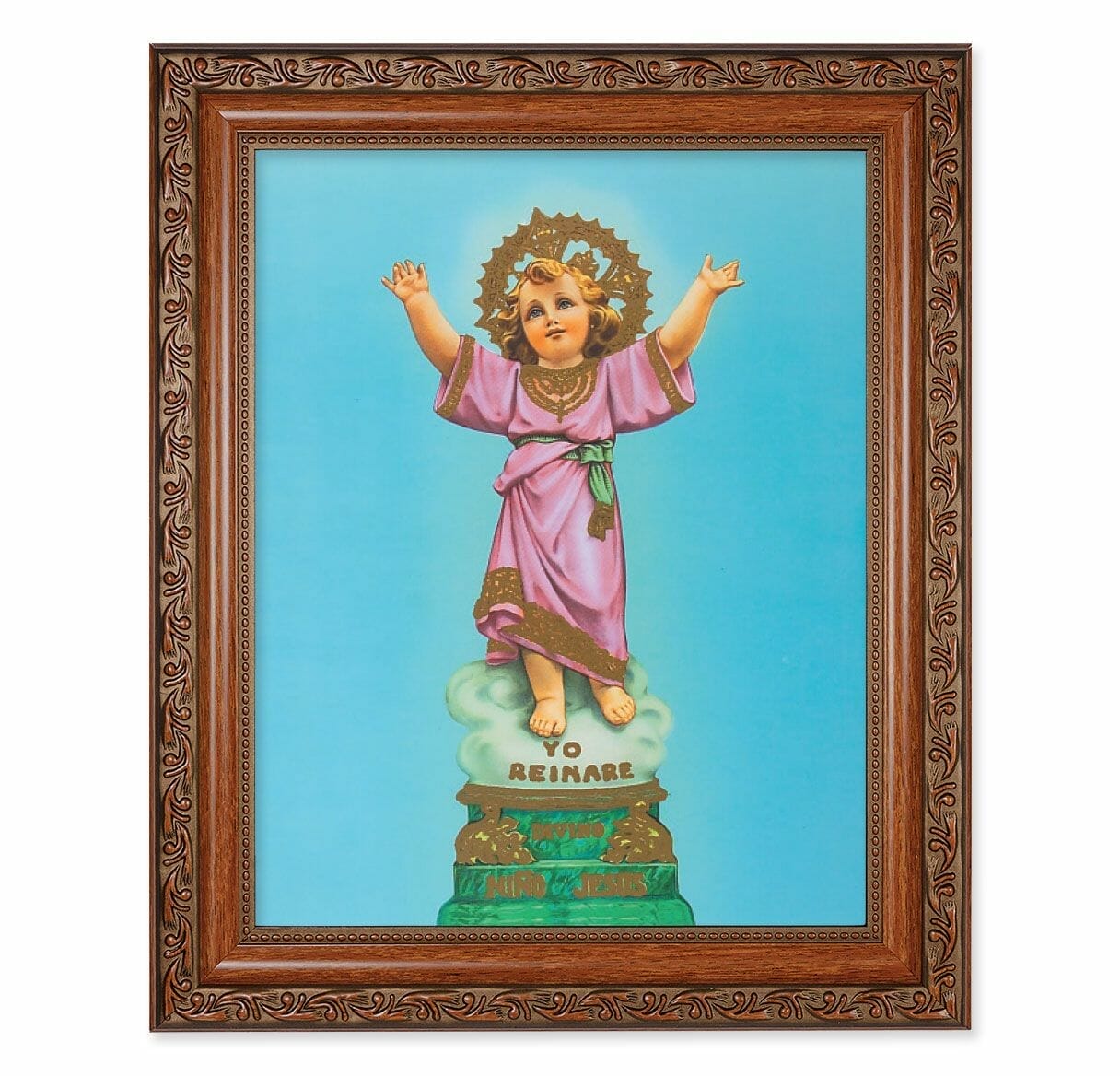 Divino Nino Mahogany Finished Framed Art