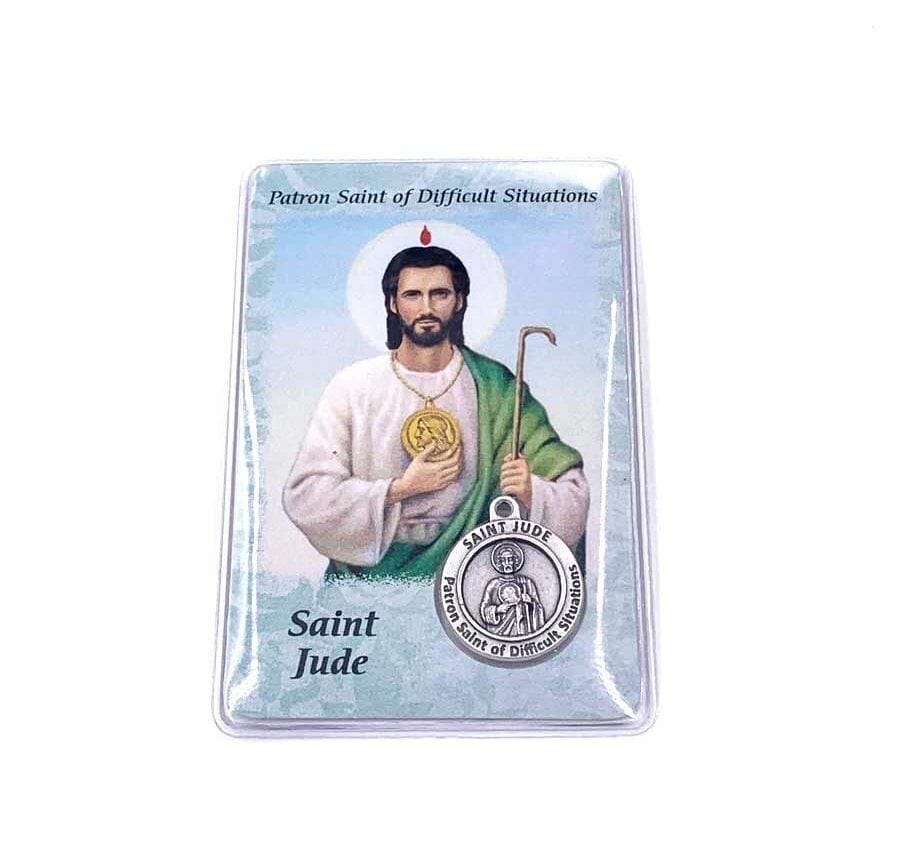 Saint Jude Healing Prayer Card With Medal