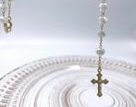Opaque Murano Glass Rosary Gold Filled