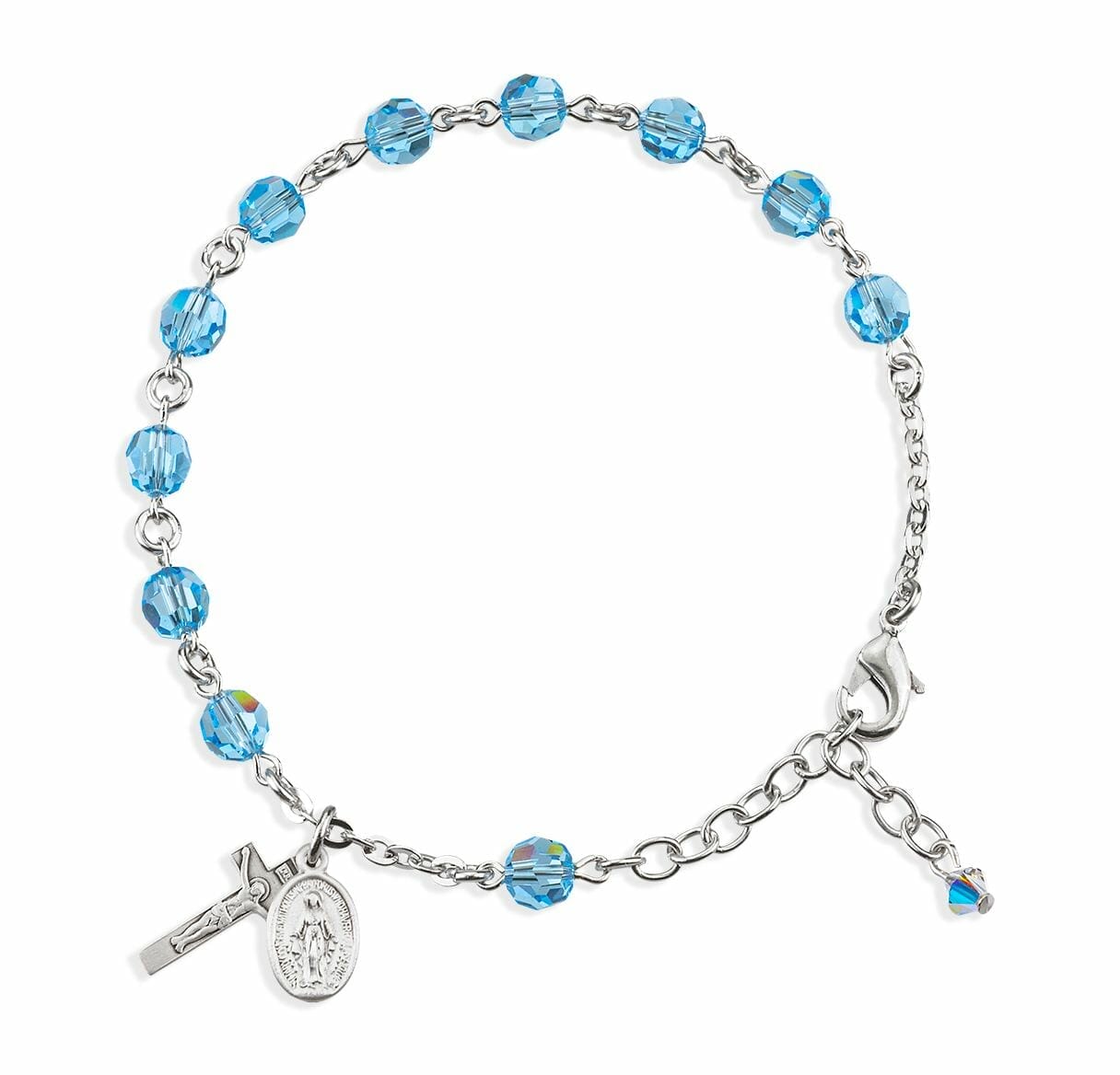 St Benedict Medals Rosary Bracelet w/charm - The ACTS Mission Store