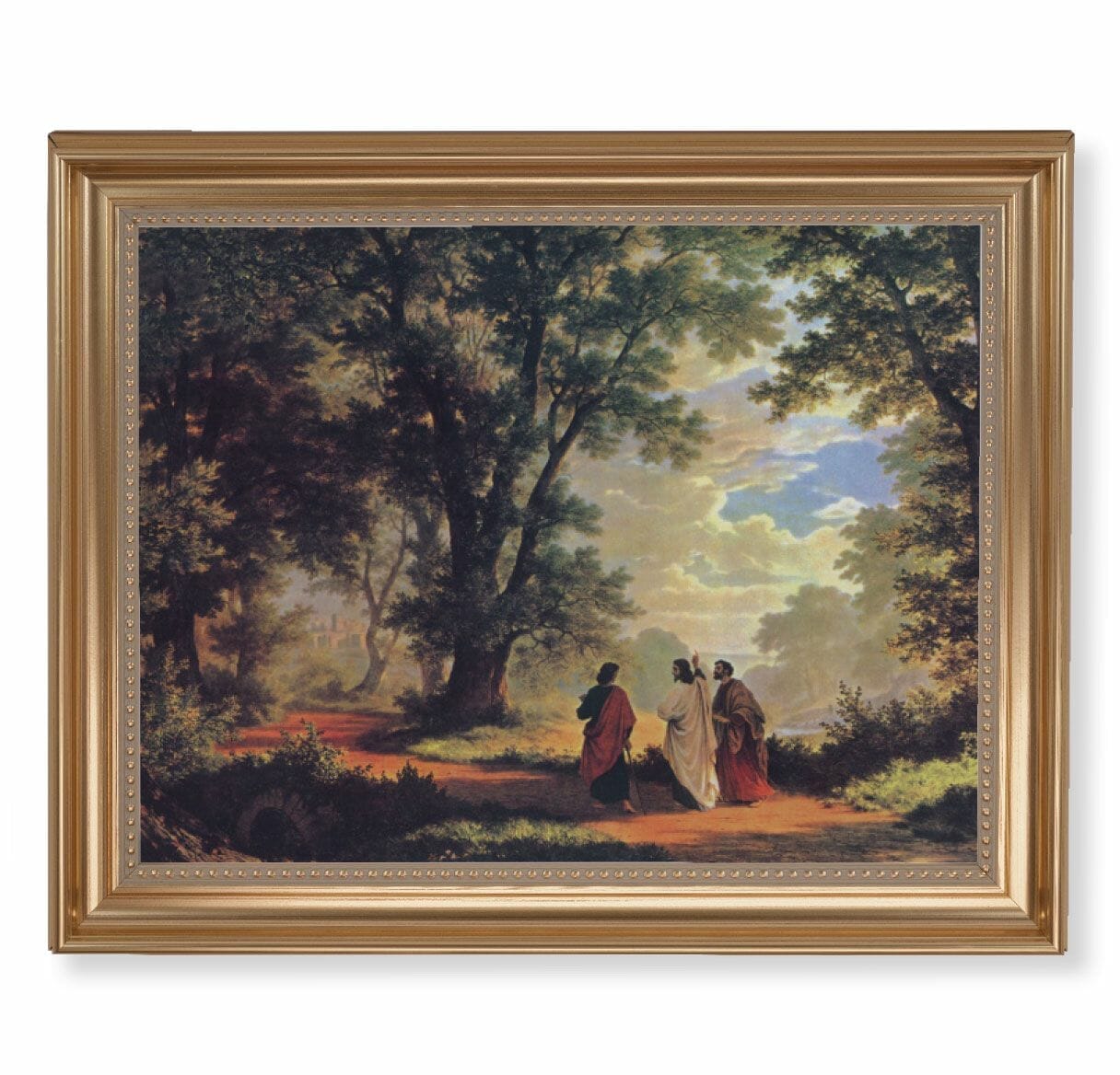 Way to Emmaus Gold Framed Art Buy Religious Catholic Store