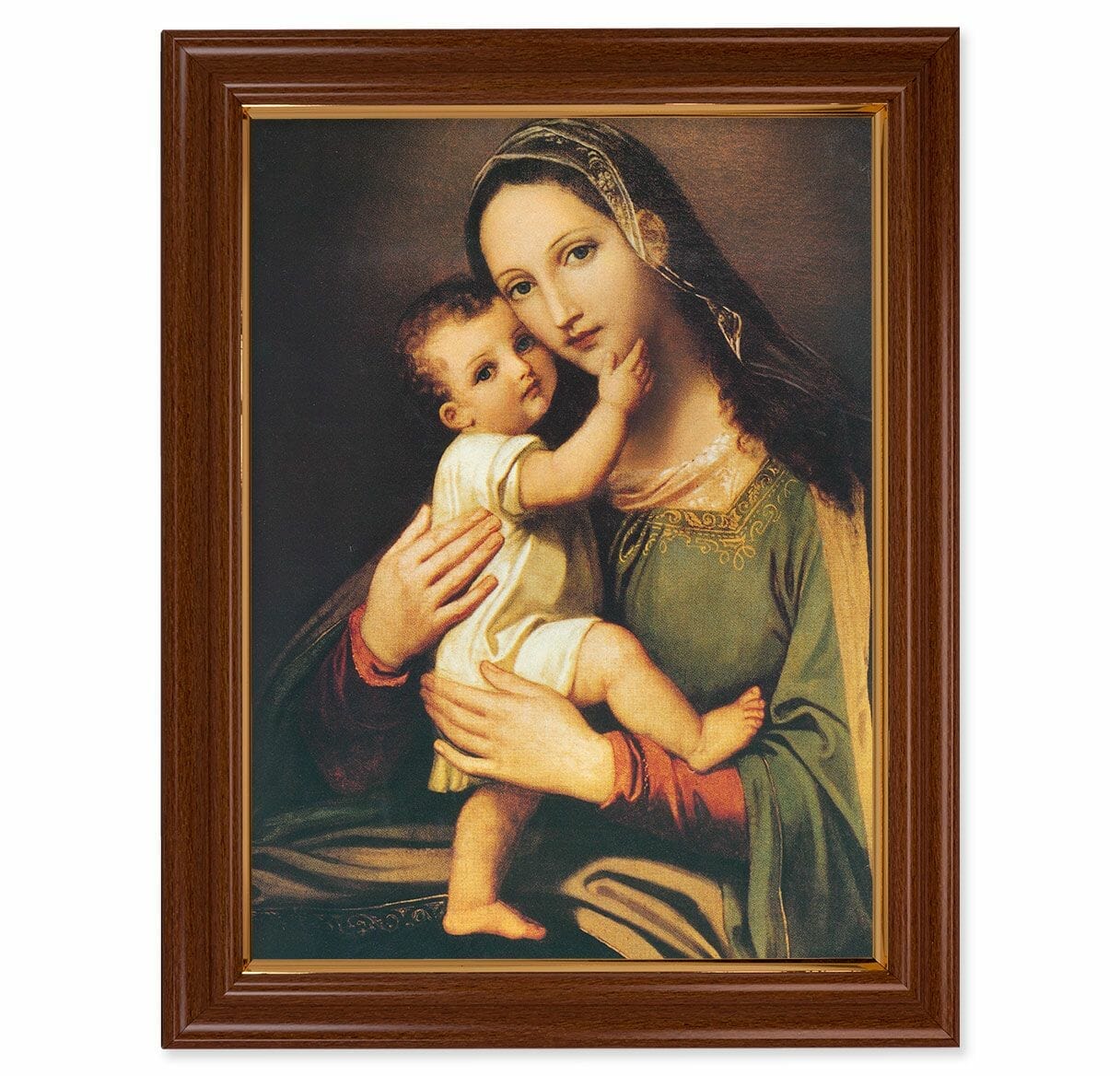 Miraculous Image of the Succouring Mary Walnut Finish Framed Art - Buy ...