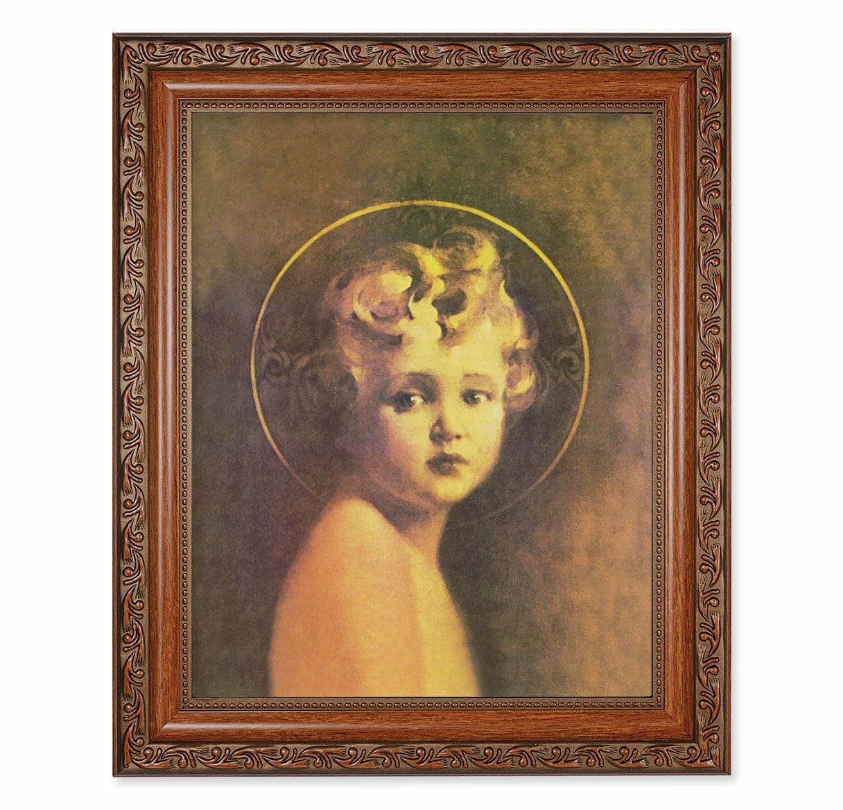 Light Of The World Mahogany Finished Framed Art Buy Religious Catholic Store