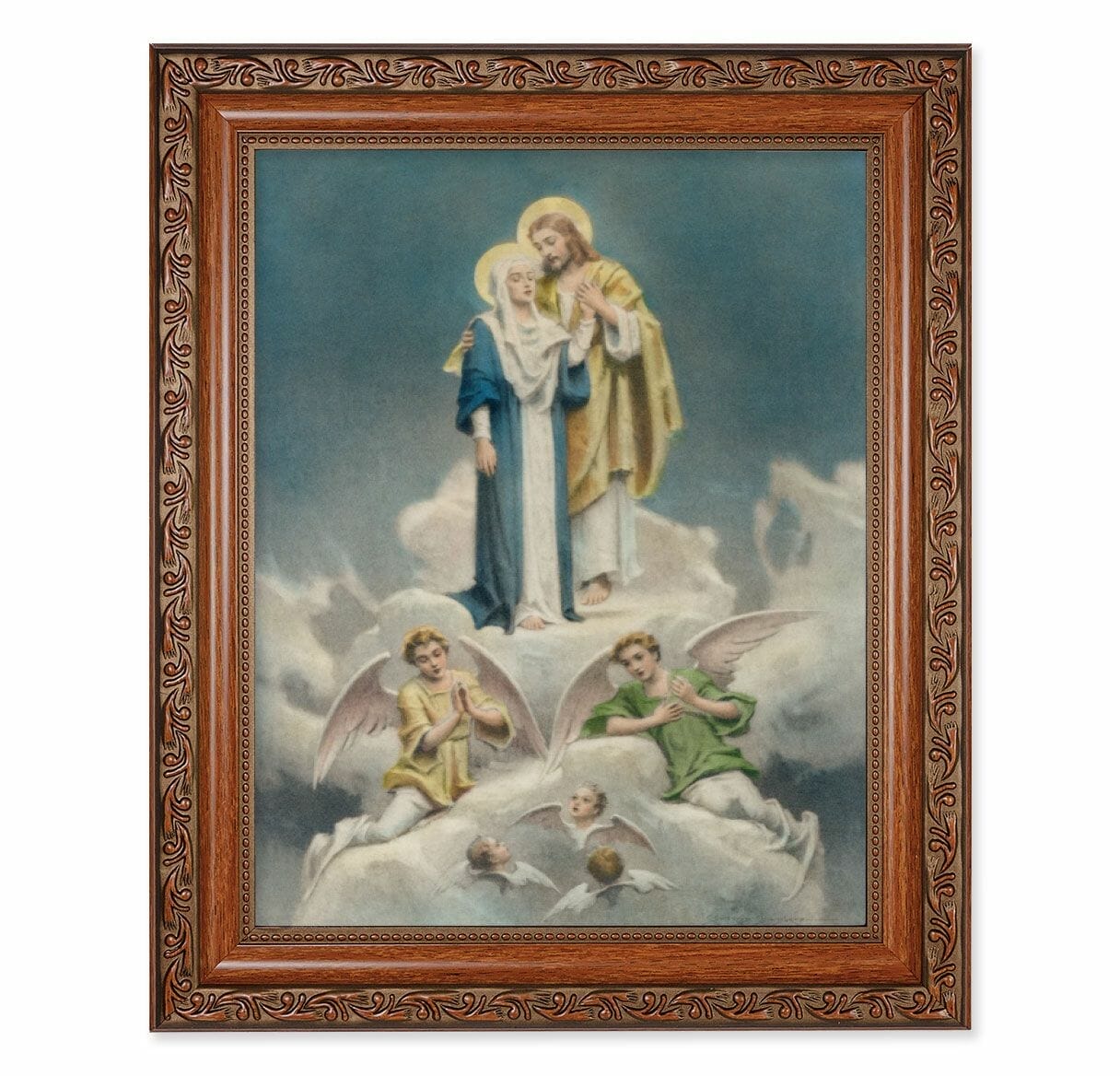 Jesus And Mary Mahogany Finished Framed Art Buy Religious Catholic Store 3008