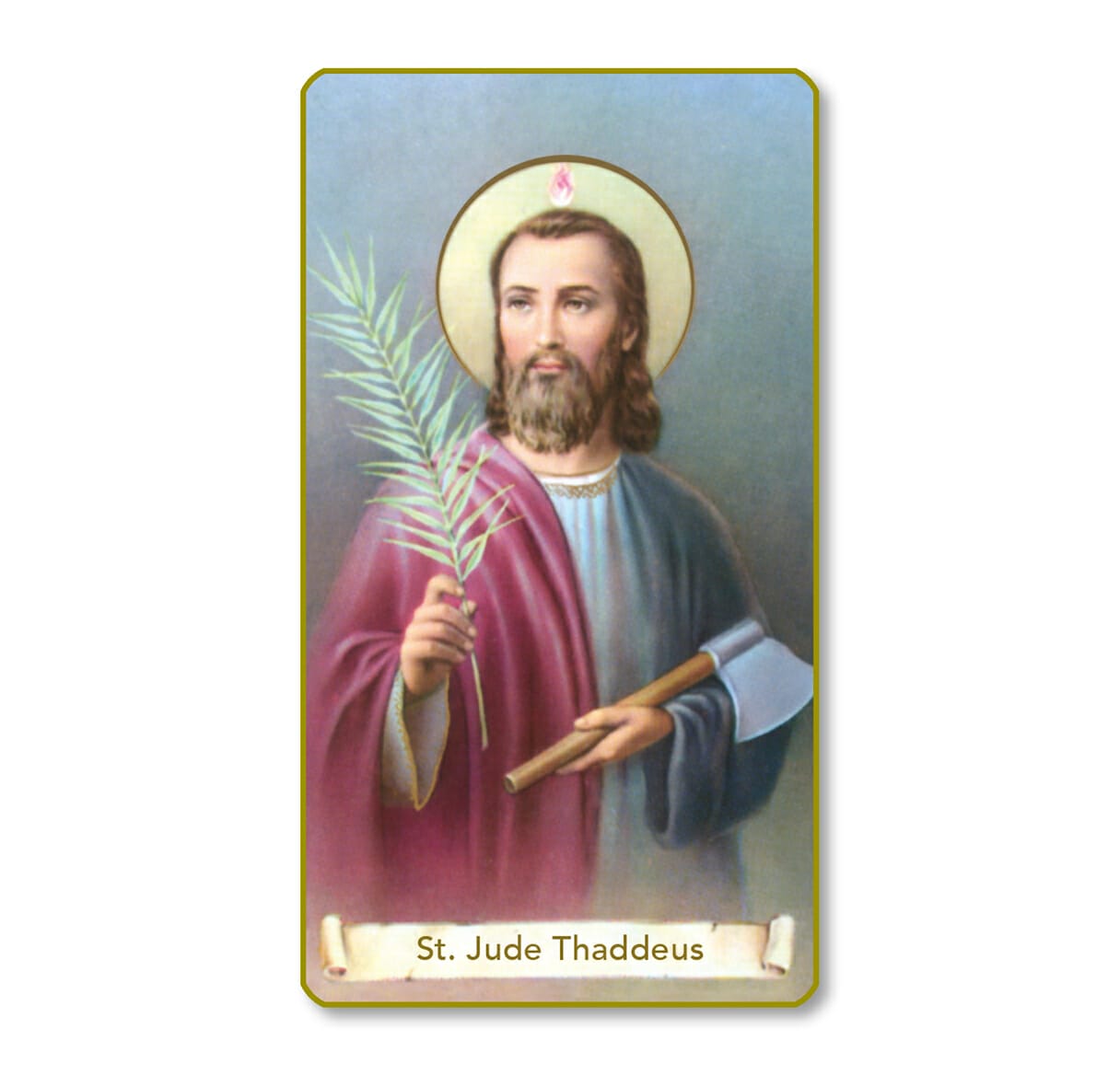 Saint Jude Thaddeus Paper Holy Card - 100 Pack