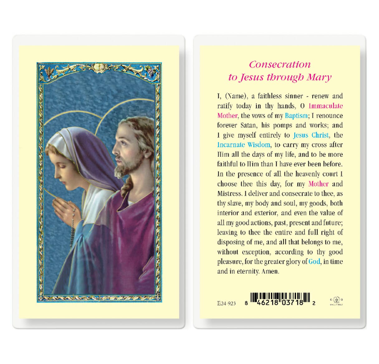 Consecration to Jesus through Mary - 25 Pack