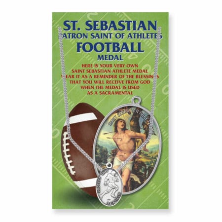 Saint Sebastian Women's Oval Soccer Medal