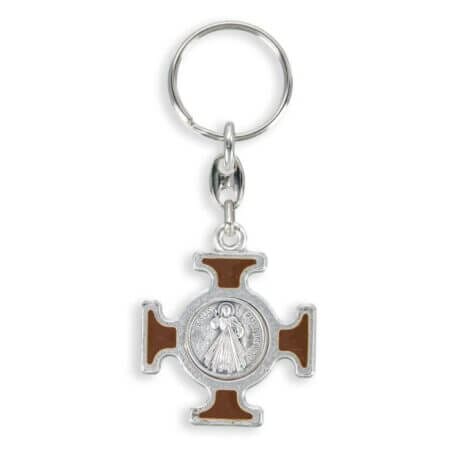 Divine Mercy Medal Keychain Pack of 3